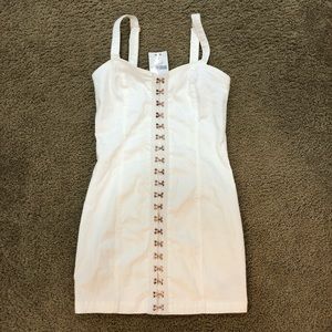 Forever 21 denim cream cami mini dress 
NWT